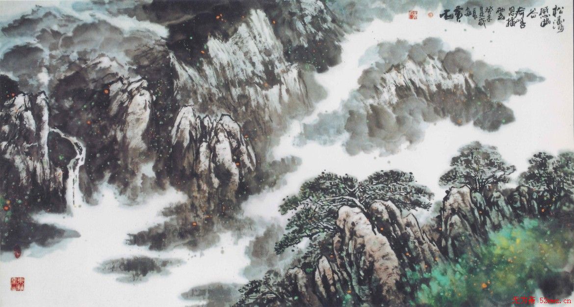 黄石中国画作品欣赏 图1