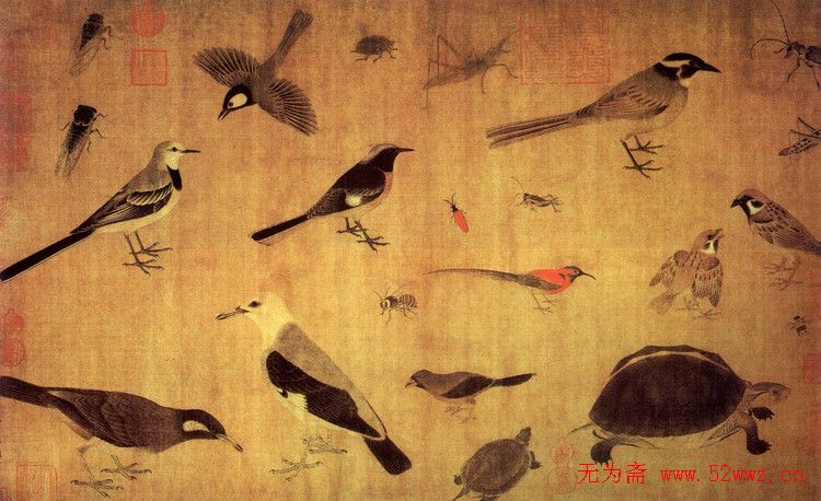 五代宫廷画家黄筌绘画作品 图1