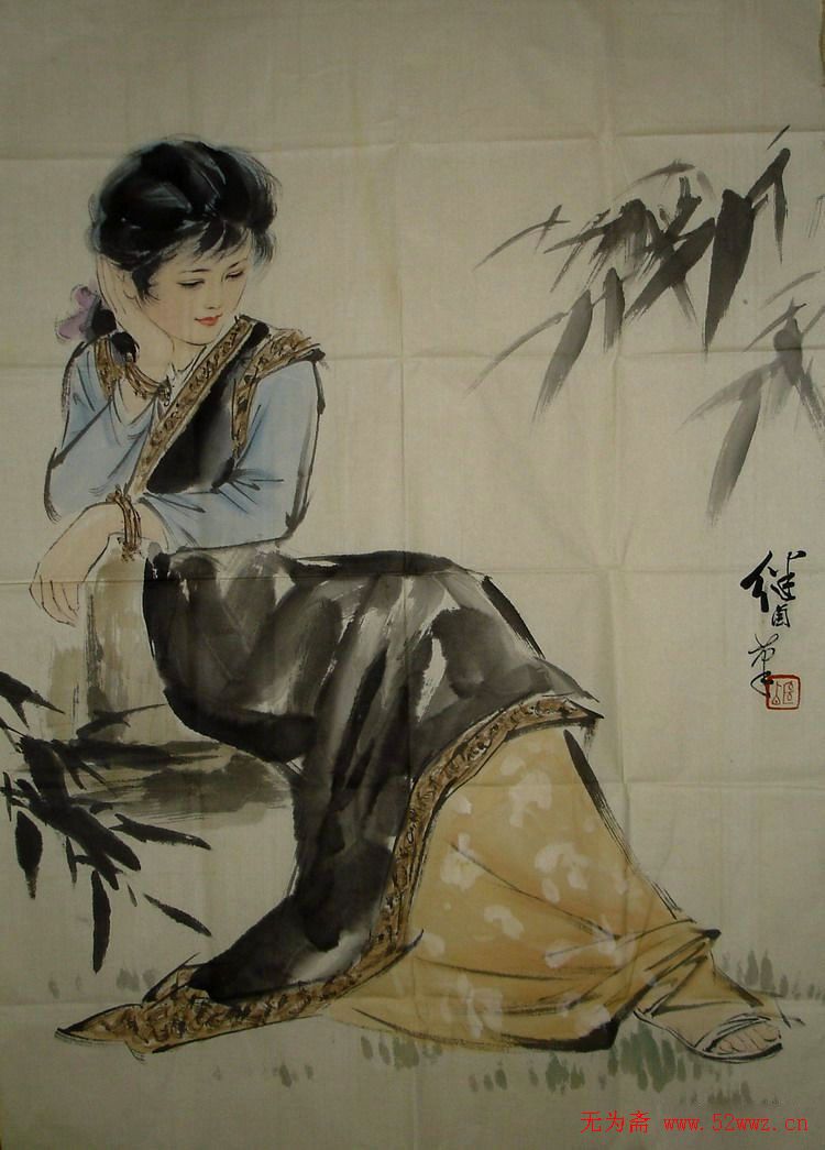 刘继卣中国画人物作品欣赏