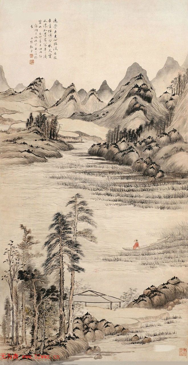 黎简一世清贫画家山水画作品欣赏 图2