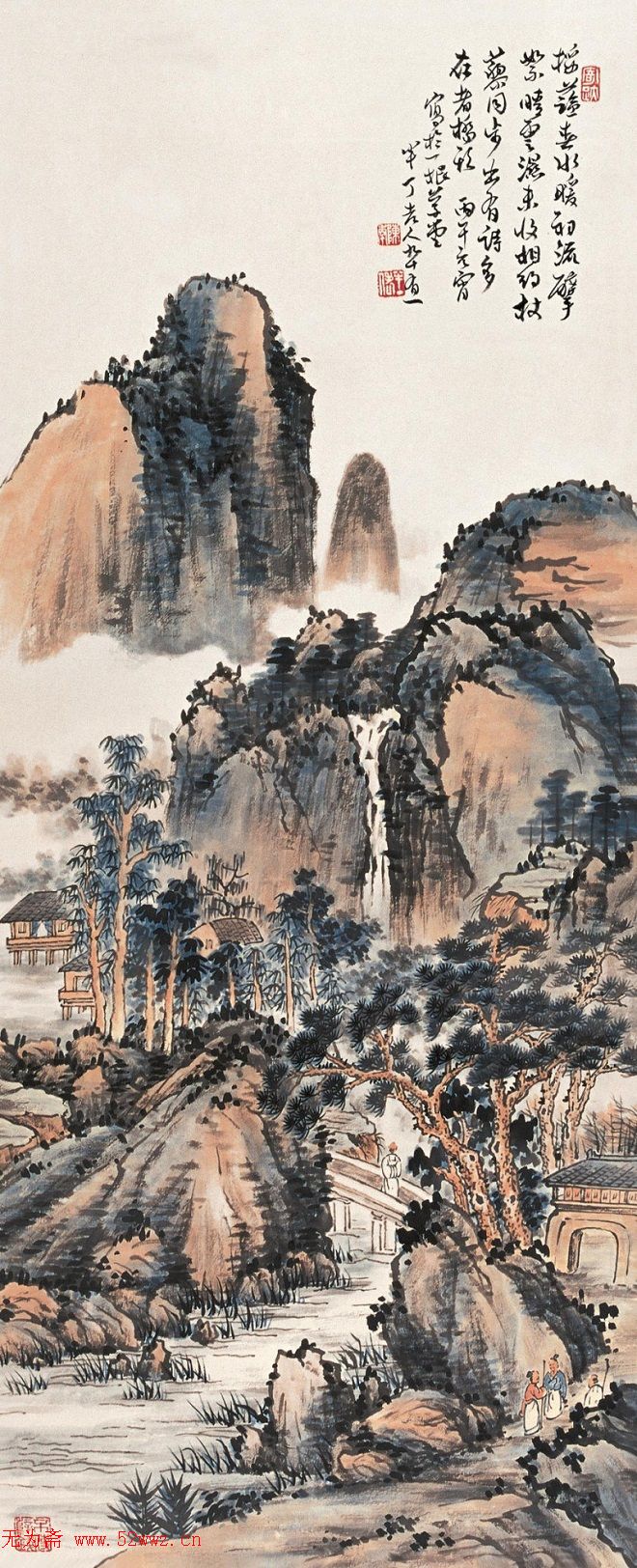 京津派才子陈半丁山水画作品欣赏 图2