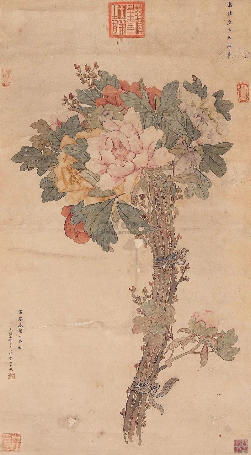 慈禧花鸟画精选欣赏 图2