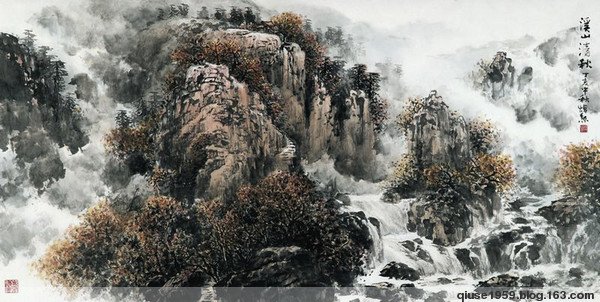 廖焯勋的山水画作品 图2