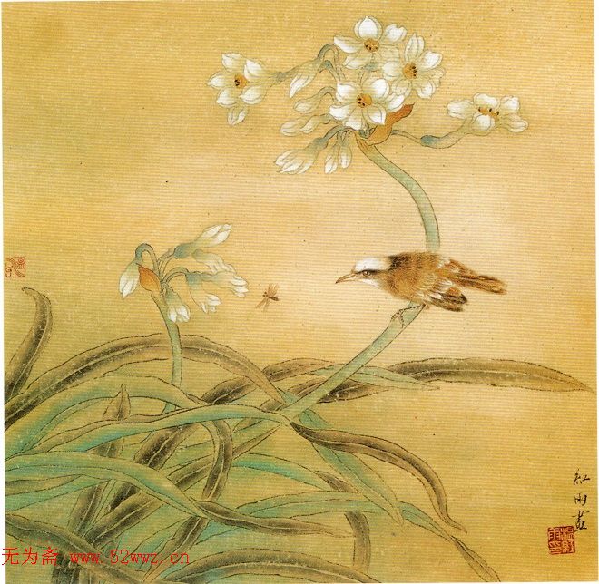 温红雨女画家花鸟画作品欣赏 图1