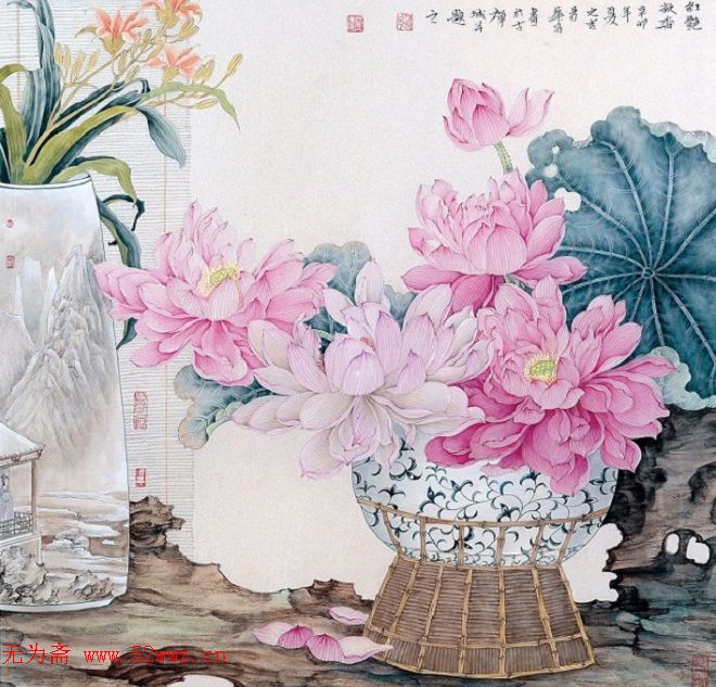 易华昌工笔花鸟画作品欣赏 图5