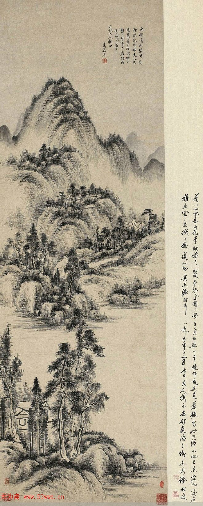 "小四王"之一王宸山水画作品欣赏 图1